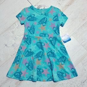 Disney Little Mermaid knit dress size 5T NWT